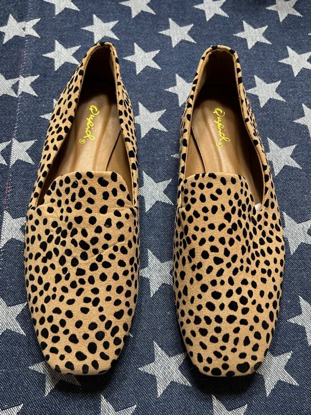 Qupid Leopard Print Loafers NEW